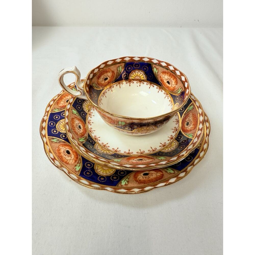 Vintage Royal Albert Crown Imari Style Tea Cup and Saucer